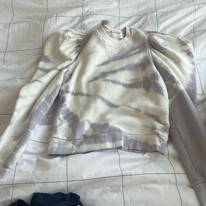 Ulla Johnson tie dye print v neck sweatshirt size sm